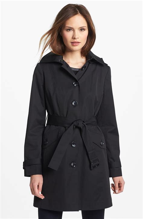 michael kors trench coat hood.